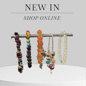 Colorful Beaded & Charm Stretch Fashion Bracelets